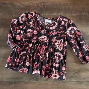 Old Navy floral print peasant top